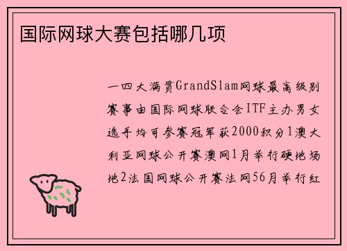 国际网球大赛包括哪几项